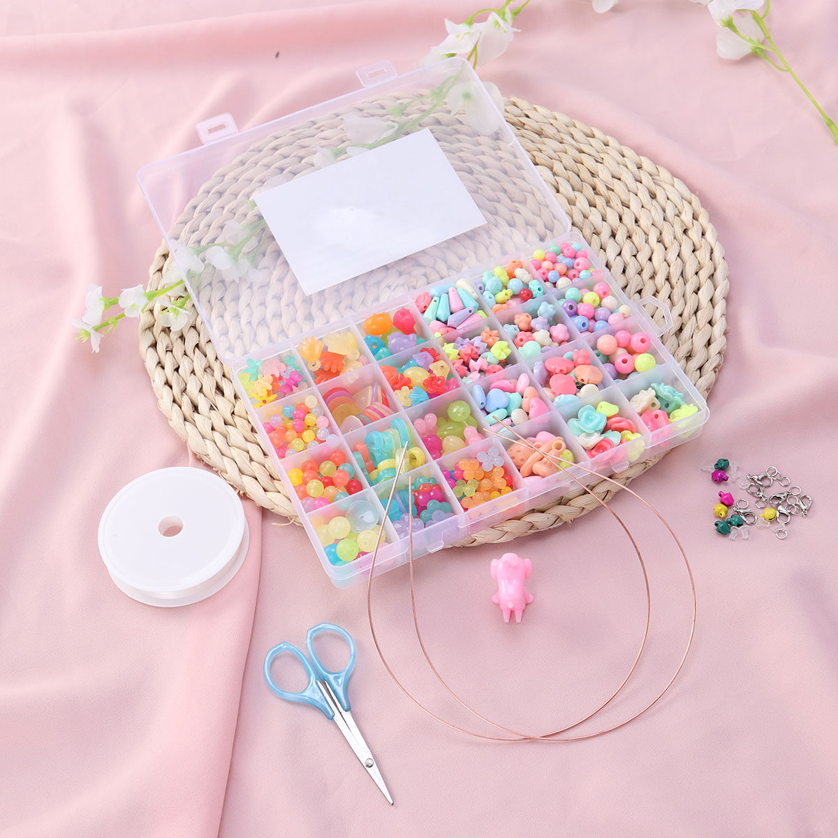 Jewelry Making Kit For Kids - 520Pcs Jewelry Beads Set Kids DIY