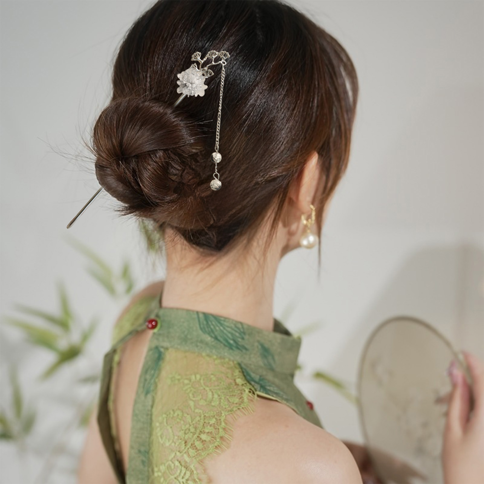 Jewelry Making Parts - Elegant Flower Hair Sticks Forks Alloy