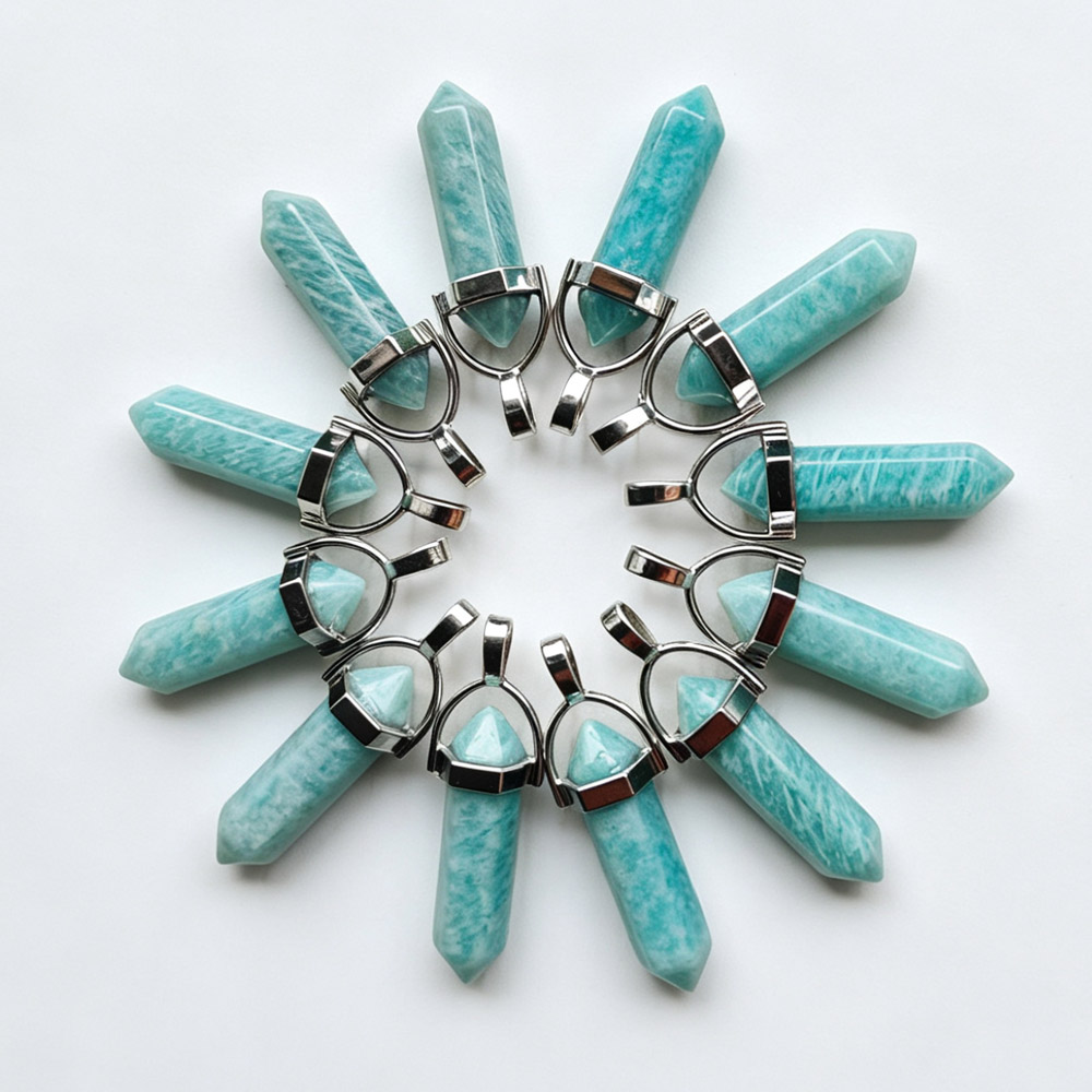Jewelry Making Amazon - 12pcs Fashion Natural Amazon stone healing