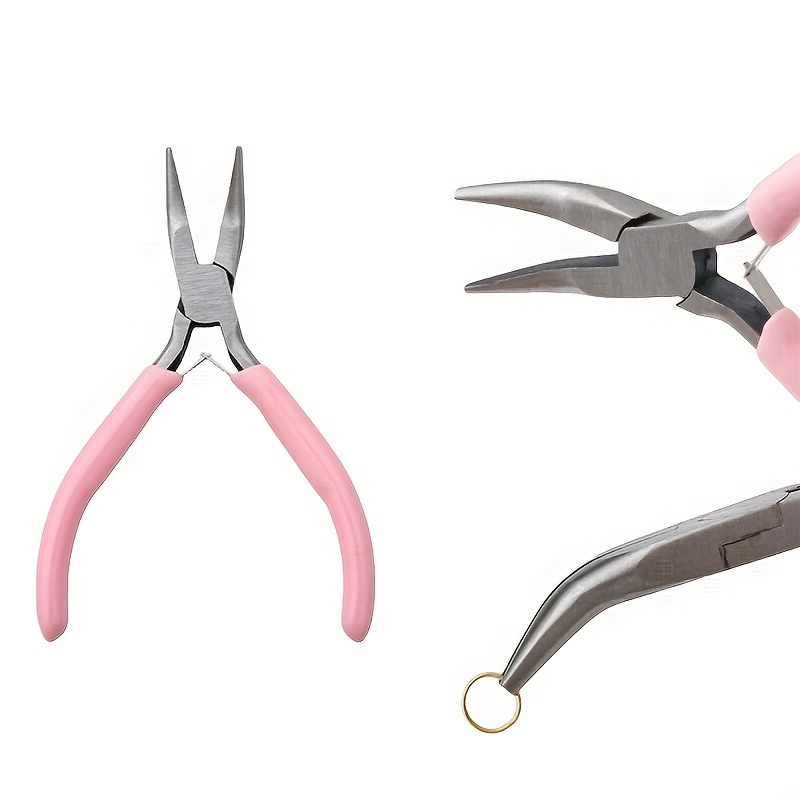 2pcs Curved Mouth Pliers Pink/ - đánh giá và giá Jewelry Making Pliers