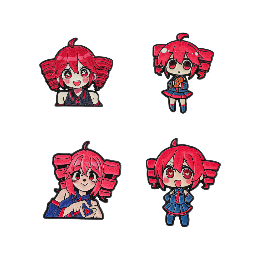 4pcs Anime Cute Cartoon Brooch - đánh giá và giá Jewelry Making Kits