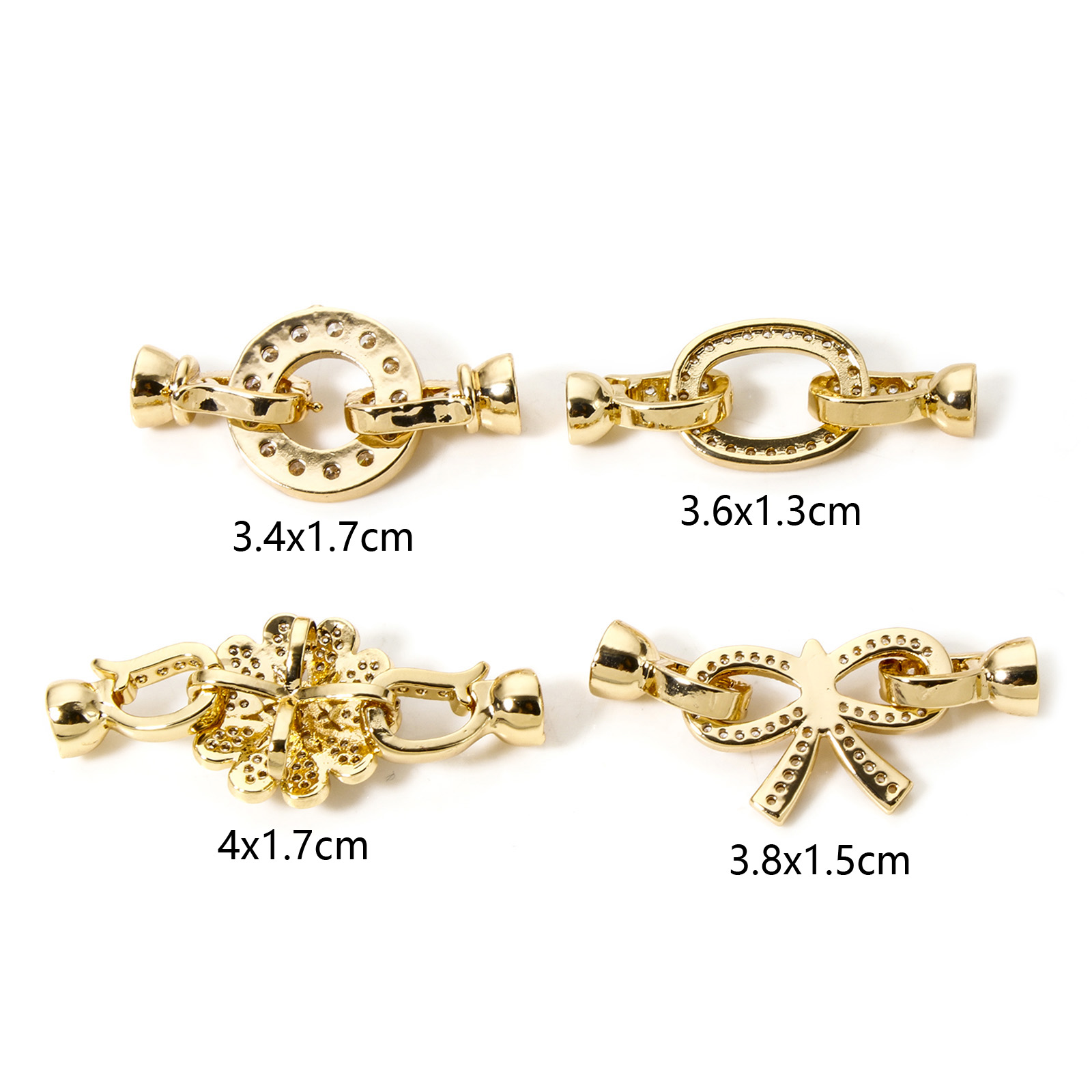 1pc Brass Fold Over Clasps Gol - đánh giá và giá Jewelry Making Brass