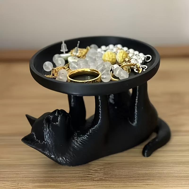 Cute Black Cat Jewelry Tray Re - đánh giá và giá Jewelry Making Organizer