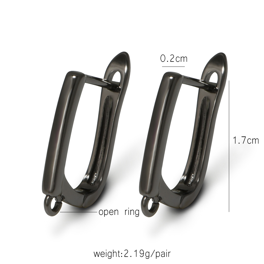 YANASI 1 Pair Gun Black  Brass - đánh giá và giá Jewelry Making Parts