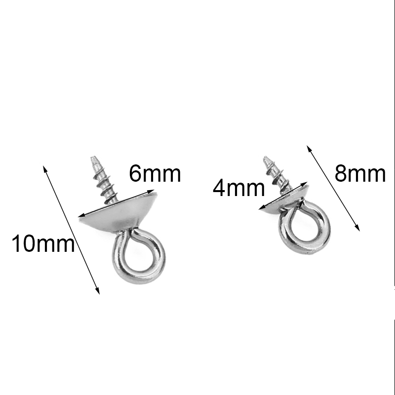 20pcs Stainless Steel Pearl Pe - đánh giá và giá Jewelry Making Rivets