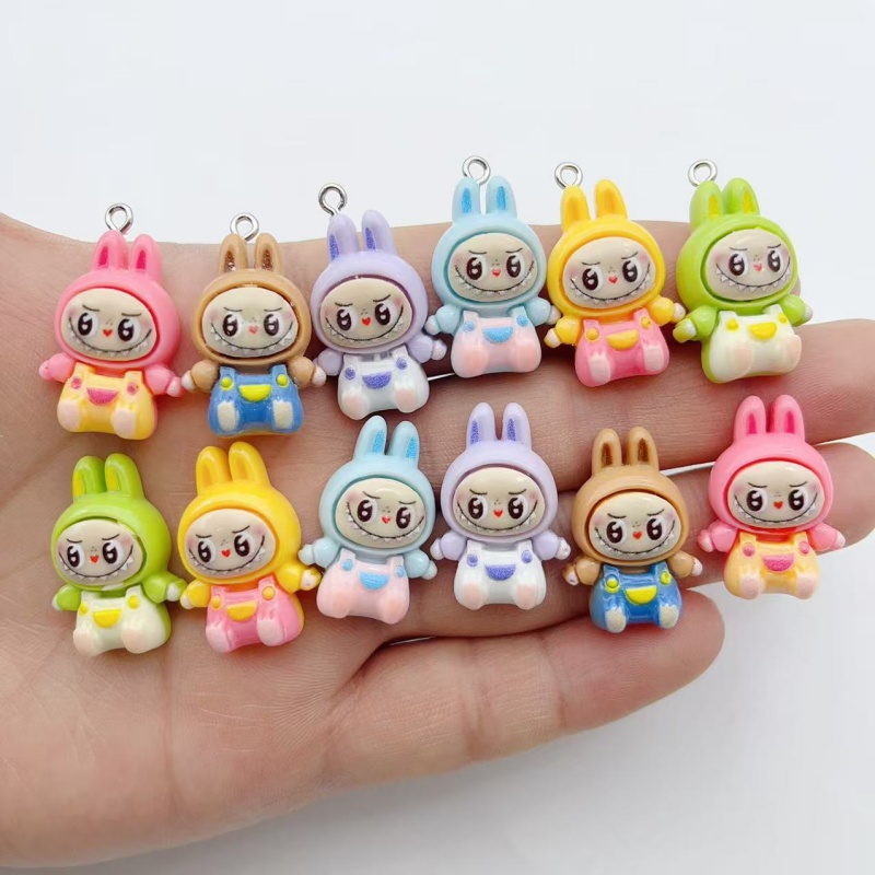 10Pcs Kawaii Rabbit Strawberry - đánh giá và giá Jewelry Making Parts