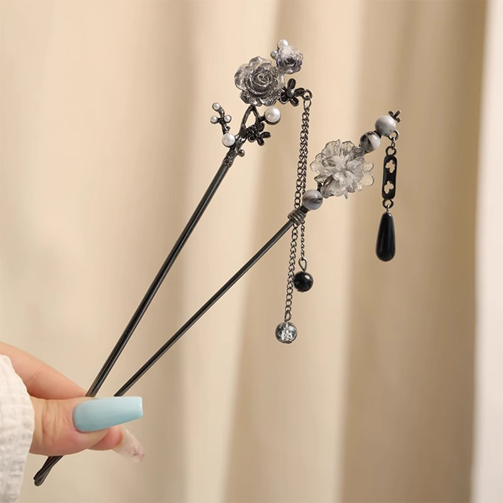 Elegant Flower Hair Sticks For - đánh giá và giá Jewelry Making Parts