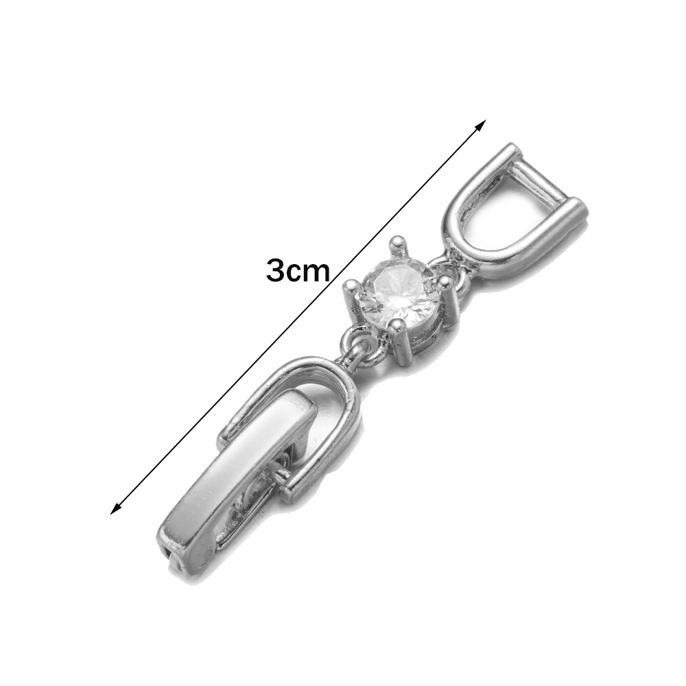 5pcs White Gold Plated Crystal - đánh giá và giá Jewelry Making Kits
