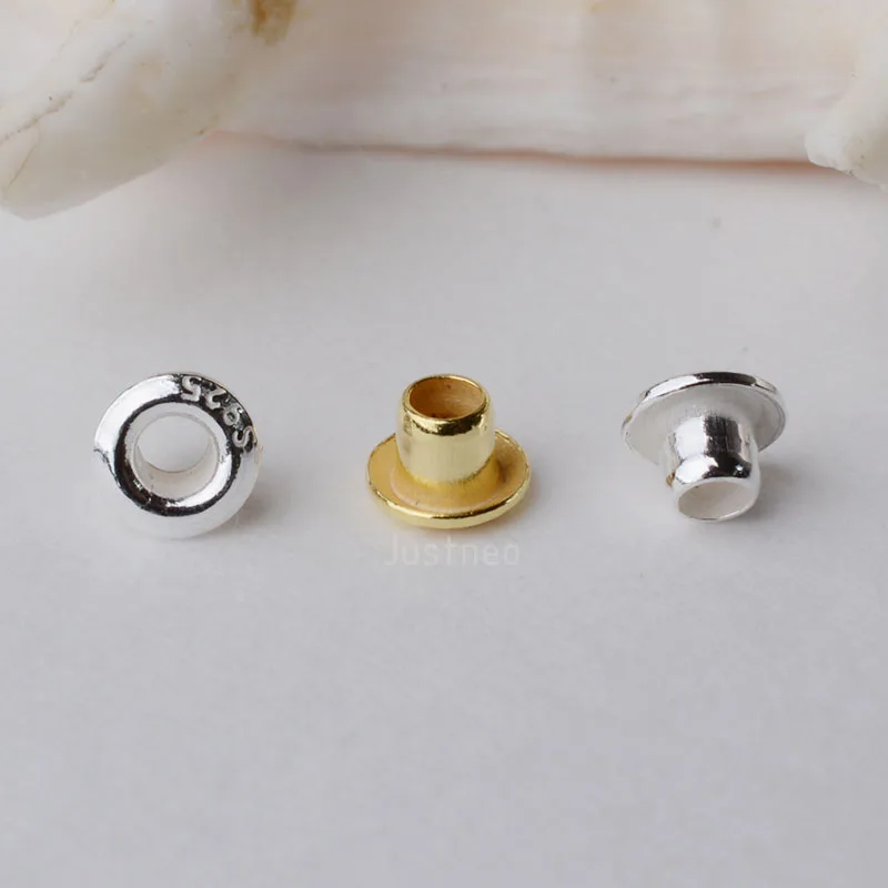 1 Nguyên Bạc 925 Silicon Đinh  - đánh giá và giá Jewelry Making Rivets