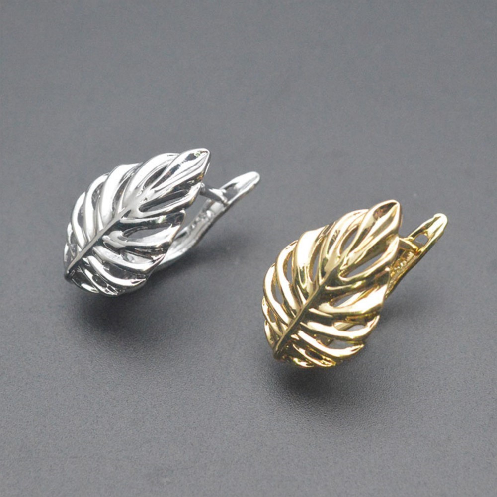 1/2Pcs 18K Gold Plated Brass L - đánh giá và giá Jewelry Making Hoops