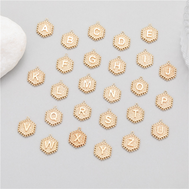 5Pcs Rivet Hexagonal 26 Alphab - đánh giá và giá Jewelry Making Rivets