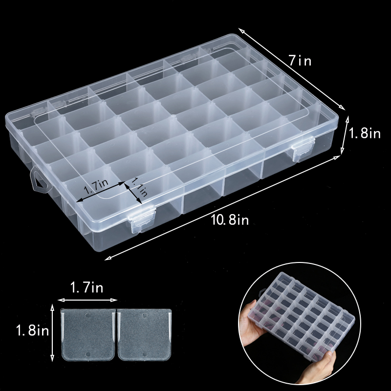 36 Grids Plastic Organizer Box - đánh giá và giá Jewelry Making Organizer